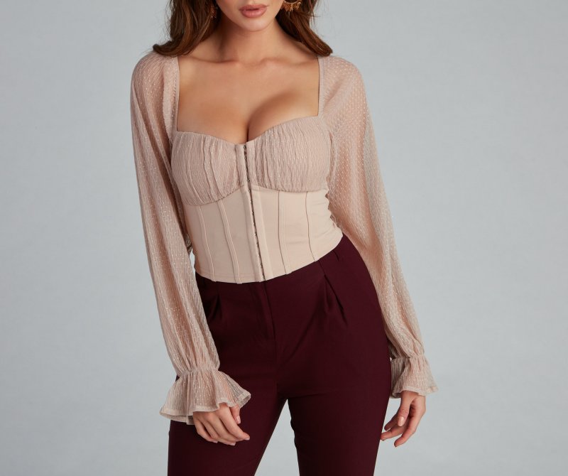 TableClothsUs Currently Coveting Mesh Dot Ponte Bustier