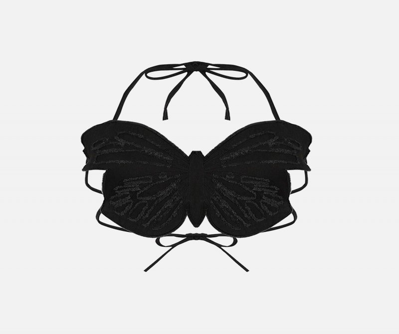 The Supermade Hot Girl Sexy Butterfly Denim Undershirt