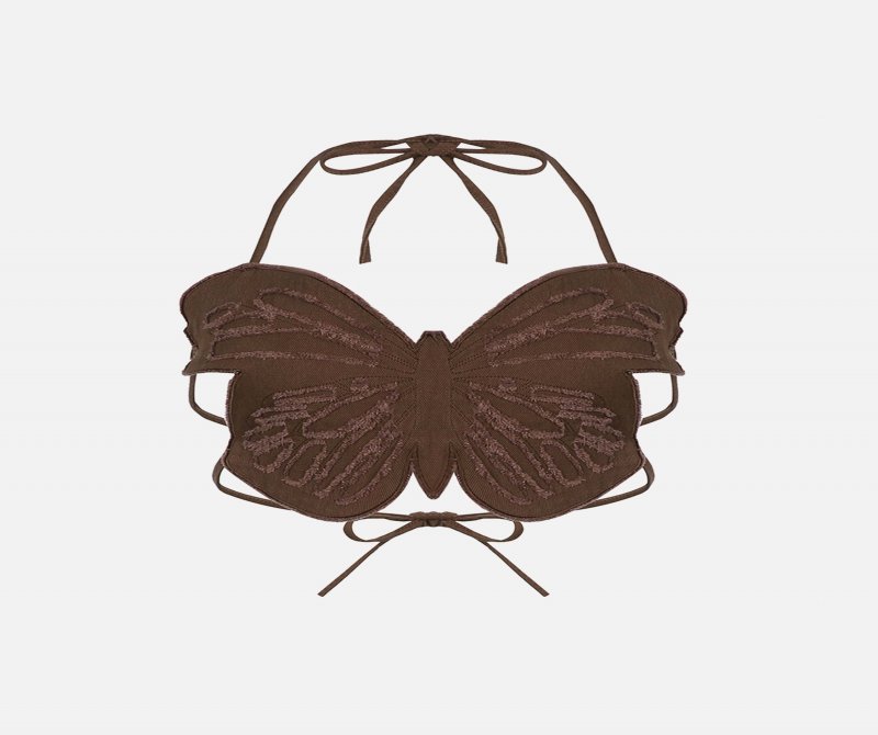 The Supermade Hot Girl Sexy Butterfly Denim Undershirt
