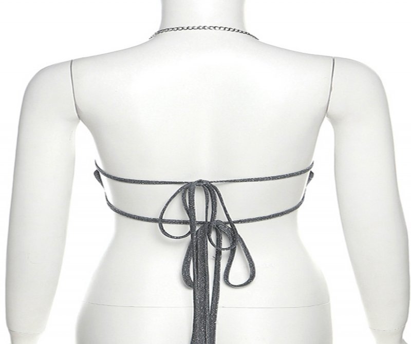 The Supermade Slim Hanging Neck Strap Underwear Female