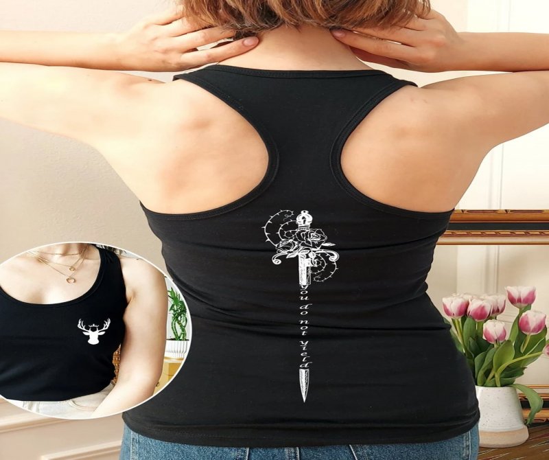 Racerback Tank, You Do Not Yield Shirt, Two Side Acotar Shirt