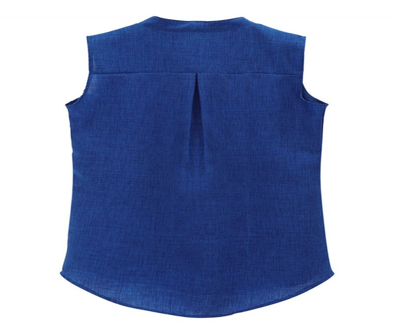 Solid Color Cotton Linen Vest