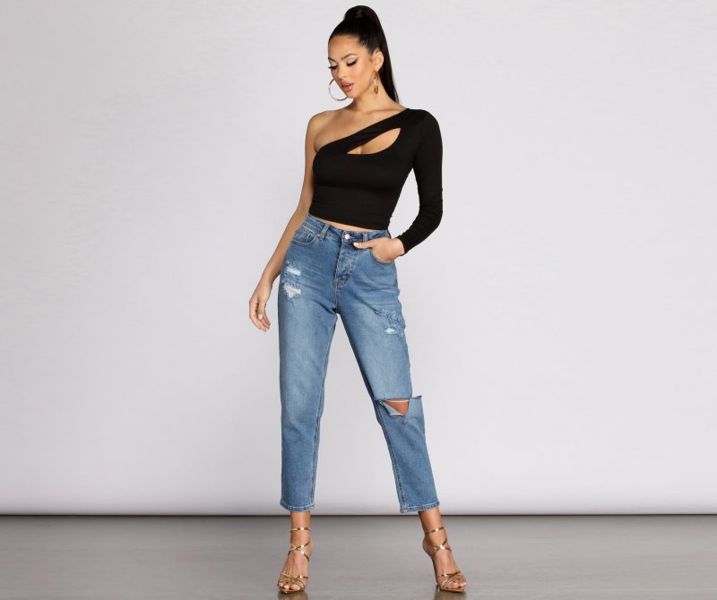TableClothsUs Get Used To Knit Crop Top
