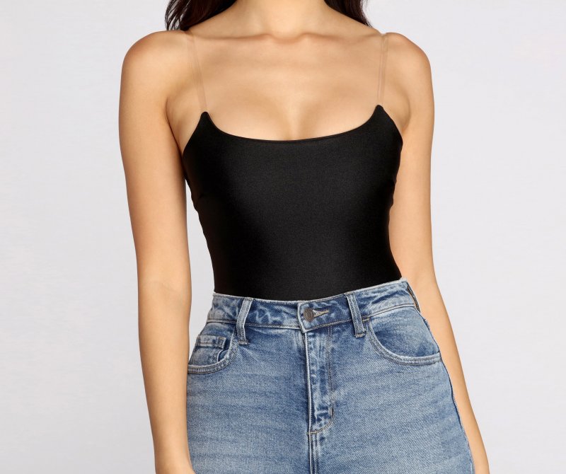 TableClothsUs Clearly On Trend Knit Bodysuit