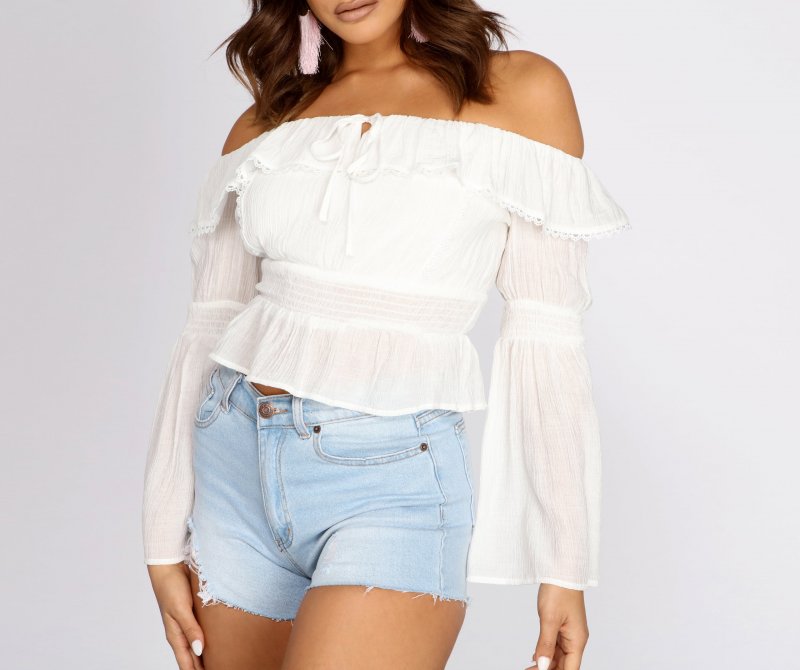 TableClothsUs Perfect Peplum Off The Shoulder Top
