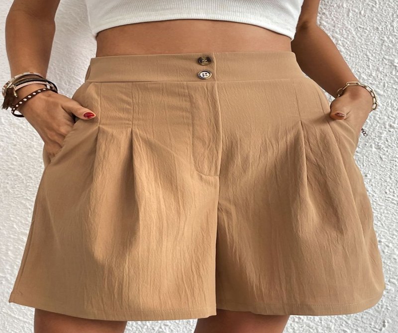 Loose Casual Women's High Waist Wide Leg Shorts