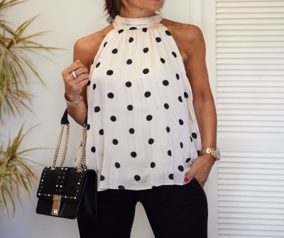 Fashion Polka Dot Blouse