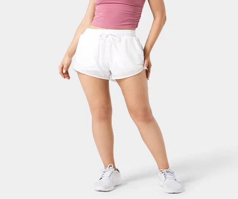 High Waist Drawstring Side Pocket Shorts