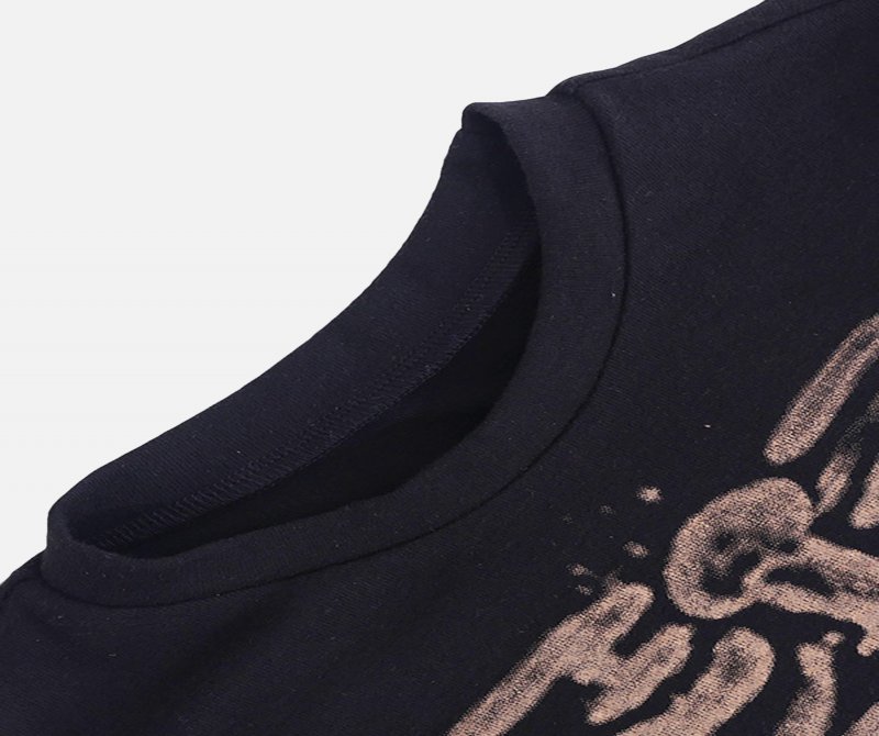 The Supermade Dark Skeleton Print Slim High Waist Tank Top