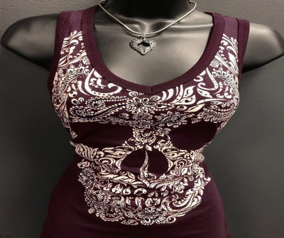 Sugar Skull Peekaboo Tank