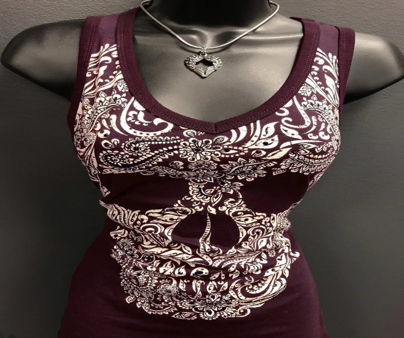 Sugar Skull Peekaboo Tank