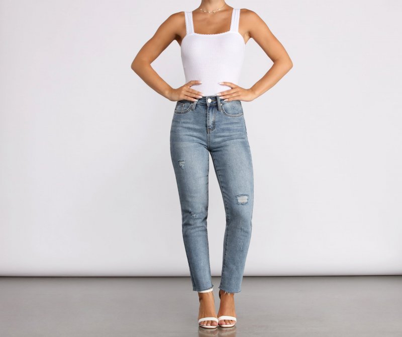 TableClothsUs Ribbed Scallop Trim Bodysuit