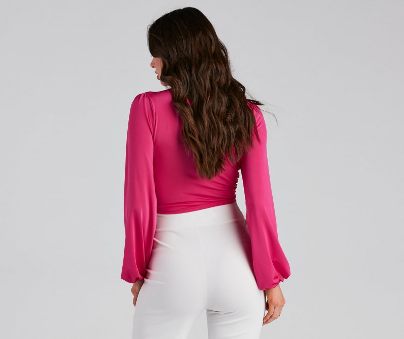 TableClothsUs Smooth Moves Tie Front Top