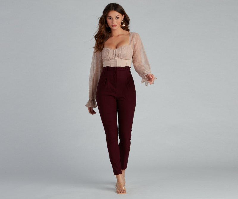 TableClothsUs Currently Coveting Mesh Dot Ponte Bustier