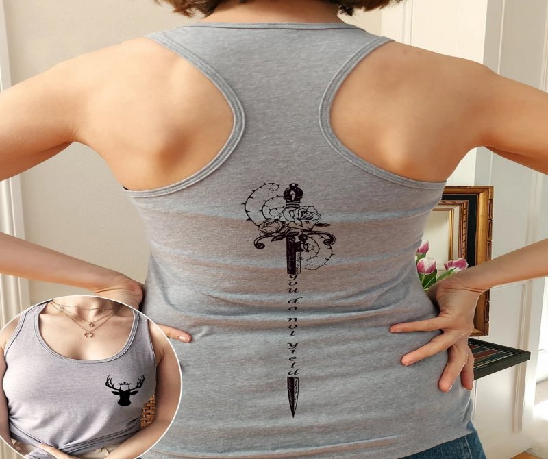 Racerback Tank, You Do Not Yield Shirt, Two Side Acotar Shirt