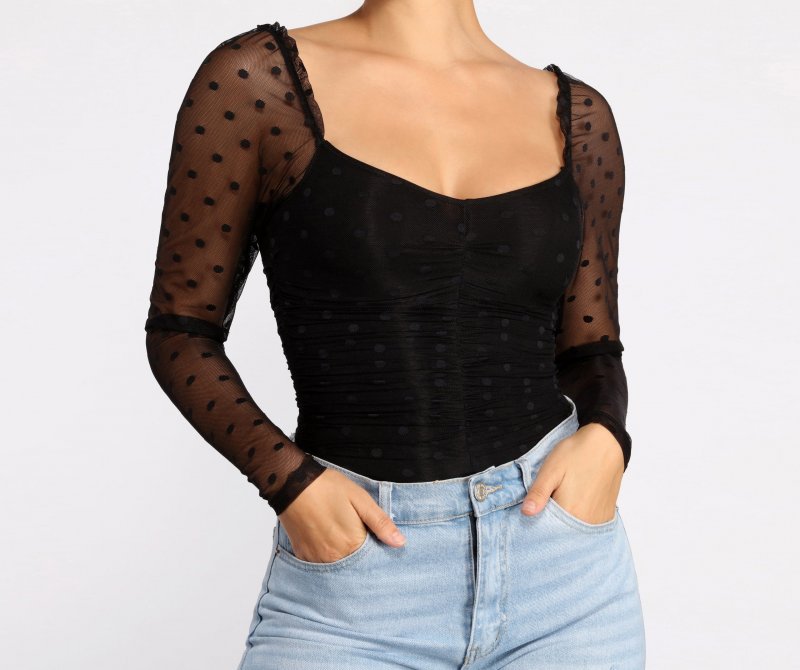 TableClothsUs On Point Polka Dot Bodysuit