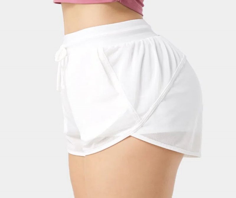 High Waist Drawstring Side Pocket Shorts