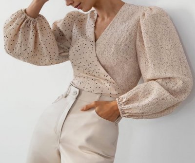 Fashion All-match Polka Dot Blouse