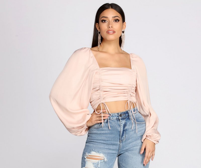 TableClothsUs Got That Chic Vibe Crop Top