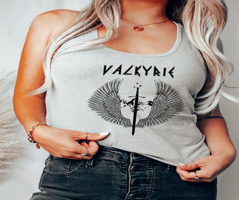 Racerback Tank, Valkyrie, The Valkyrie Ladies Shirt