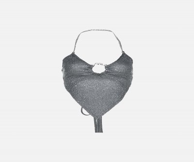 The Supermade Slim Hanging Neck Strap Underwear Female