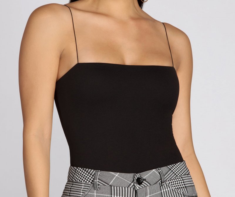 TableClothsUs Brushed Knit Basic Bodysuit