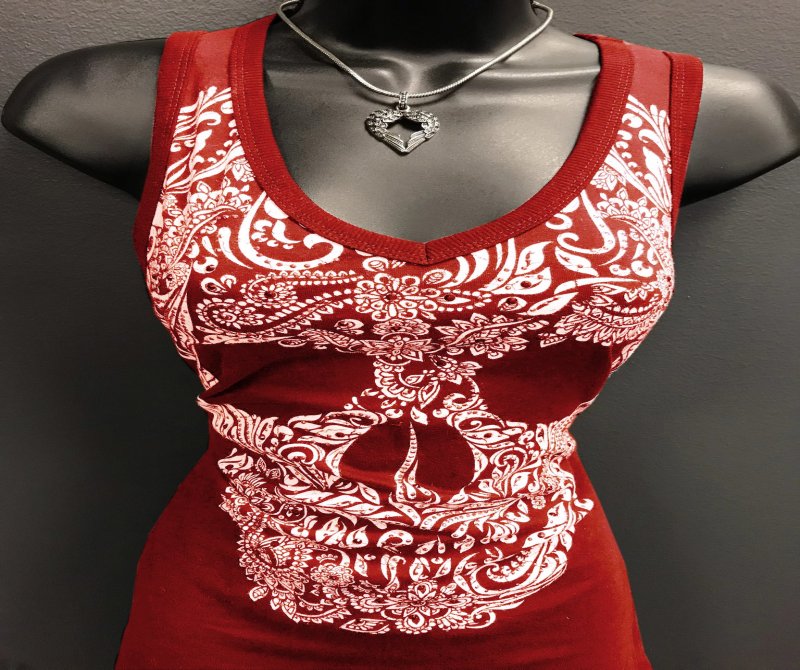 Sugar Skull Peekaboo Tank